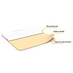 Curativo Hidrocoloide Plus com Espuma M-Tec 10cm x 10cm