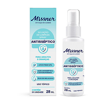 SOLUÇÃO SPRAY ANTISSÉPTICO MISSNER -  FRASCO 28 ML