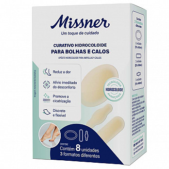 CURATIVO HIDROCOLOIDE PARA CALOS E BOLHAS CARTUCHOS C/8UN