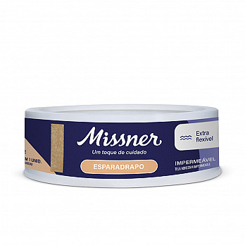 Esparadrapo Impermeável Bege Missner 1,2cm x 4,5m