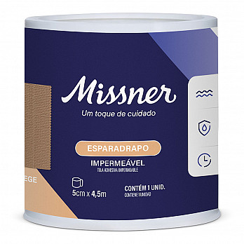 Esparadrapo Impermeável Bege Missner 5cm x 4,5m