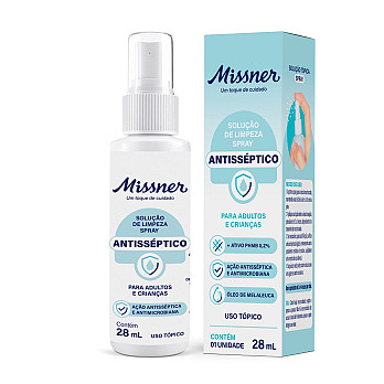 SOLUÇÃO SPRAY ANTISSÉPTICO MISSNER -  FRASCO 28 ML
