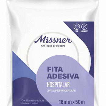 Fita Adesiva Crepe Hospitalar 16mm x 50m - Missner