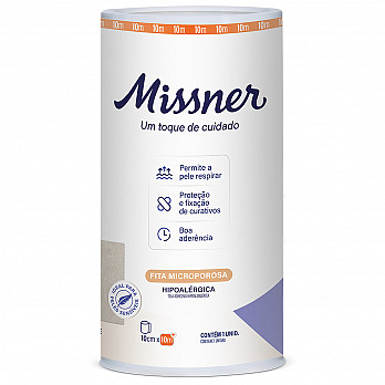 Fita Microporosa Bege Missner 10cm x 10m