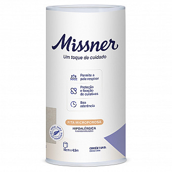 Fita Microporosa Bege Missner 10cm x 4,5m