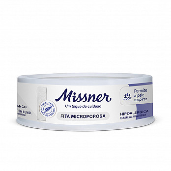 Fita Microporosa Branca Missner 1,2cm x 4,5m